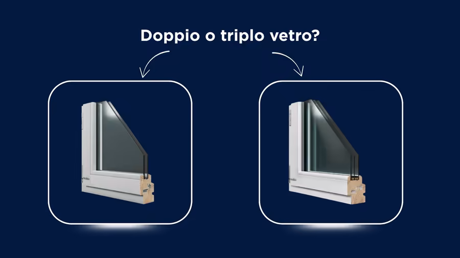 immagine doppio vetro e triplo vetro