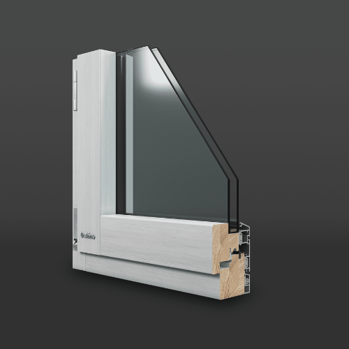 Infisso Legno-Alluminio Intesa 90 Drop
