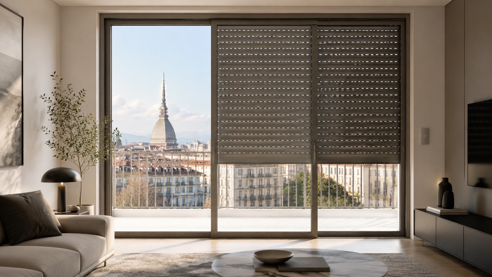 Tapparella prima immagine Tapparella avvolgibile installata in un ambiente domestico