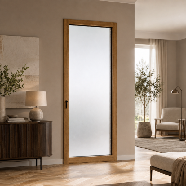 Infissi minimal in legno-alluminio Porta Nuova